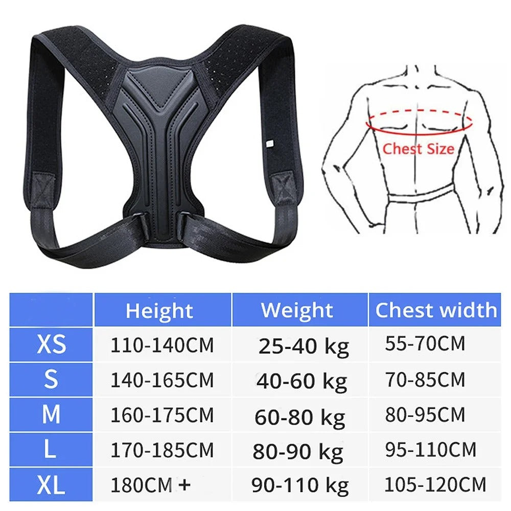 Adjustable Posture Corrector Belt – Back, Shoulder