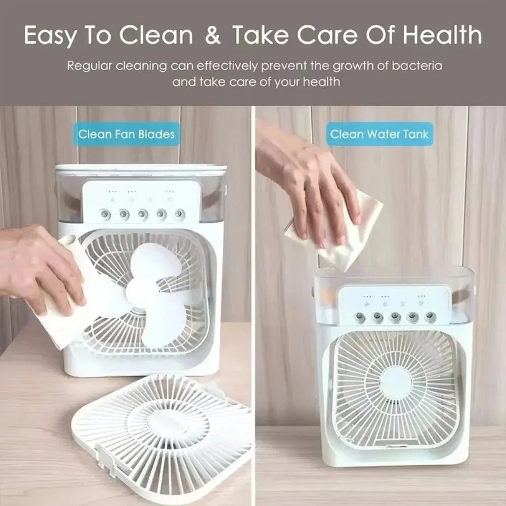 Portable Desktop Cooling Fan with Humidifier