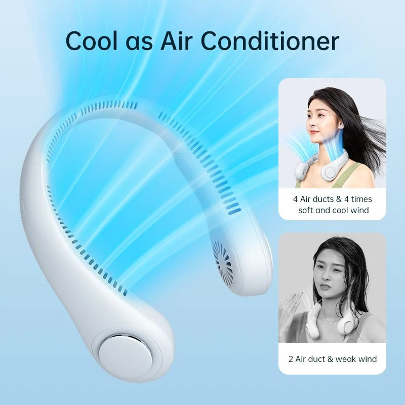 Portable Neck Hanging Fan.