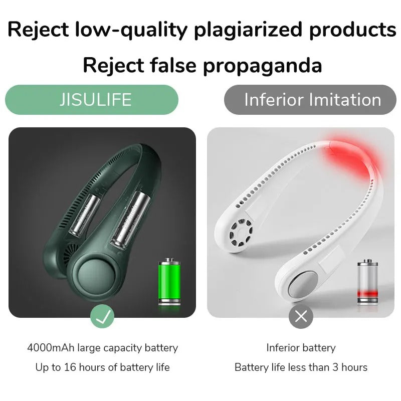 Portable Neck Hanging Fan.