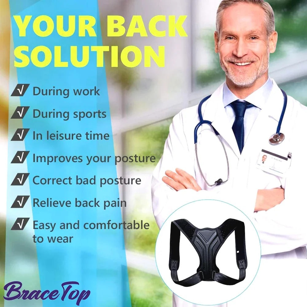 Adjustable Posture Corrector Belt – Back, Shoulder